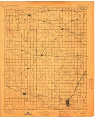 Caldwell Kansas Historical topographic map, 1:125000 scale, 30 X 30 Minute, Year 1897