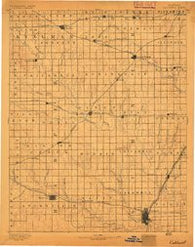 Caldwell Kansas Historical topographic map, 1:125000 scale, 30 X 30 Minute, Year 1893