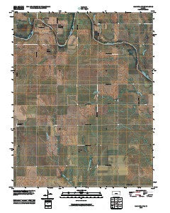 Caldwell NW Kansas Historical topographic map, 1:24000 scale, 7.5 X 7.5 Minute, Year 2010
