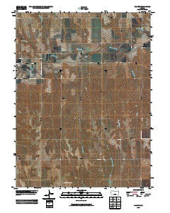 Calvert Kansas Historical topographic map, 1:24000 scale, 7.5 X 7.5 Minute, Year 2009