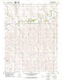Calvert Kansas Historical topographic map, 1:24000 scale, 7.5 X 7.5 Minute, Year 1978