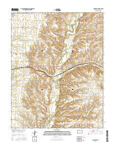 Cambridge Kansas Current topographic map, 1:24000 scale, 7.5 X 7.5 Minute, Year 2015