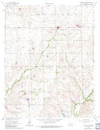 Cambridge NW Kansas Historical topographic map, 1:24000 scale, 7.5 X 7.5 Minute, Year 1964