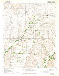 Cambridge NW Kansas Historical topographic map, 1:24000 scale, 7.5 X 7.5 Minute, Year 1964