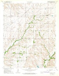 Cambridge NW Kansas Historical topographic map, 1:24000 scale, 7.5 X 7.5 Minute, Year 1964