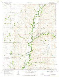 Cambridge Kansas Historical topographic map, 1:24000 scale, 7.5 X 7.5 Minute, Year 1962