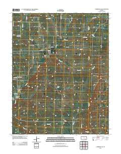 Cambridge NE Kansas Historical topographic map, 1:24000 scale, 7.5 X 7.5 Minute, Year 2012