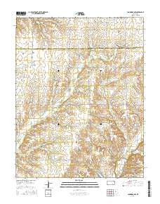 Cambridge NW Kansas Current topographic map, 1:24000 scale, 7.5 X 7.5 Minute, Year 2015