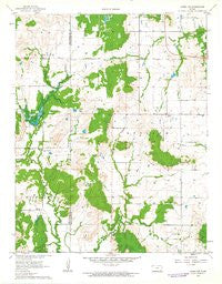 Caney NW Kansas Historical topographic map, 1:24000 scale, 7.5 X 7.5 Minute, Year 1962
