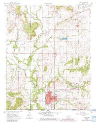 Caney Kansas Historical topographic map, 1:24000 scale, 7.5 X 7.5 Minute, Year 1961