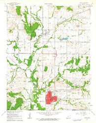 Caney Kansas Historical topographic map, 1:24000 scale, 7.5 X 7.5 Minute, Year 1961