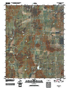 Caney NW Kansas Historical topographic map, 1:24000 scale, 7.5 X 7.5 Minute, Year 2010