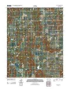 Caney NW Kansas Historical topographic map, 1:24000 scale, 7.5 X 7.5 Minute, Year 2012