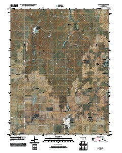 Canton Kansas Historical topographic map, 1:24000 scale, 7.5 X 7.5 Minute, Year 2010