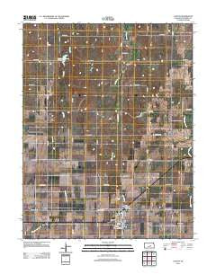 Canton Kansas Historical topographic map, 1:24000 scale, 7.5 X 7.5 Minute, Year 2012