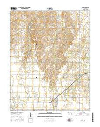 Canton Kansas Current topographic map, 1:24000 scale, 7.5 X 7.5 Minute, Year 2015