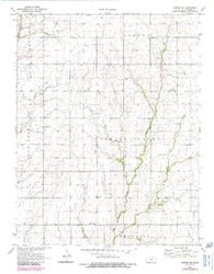 Canton SW Kansas Historical topographic map, 1:24000 scale, 7.5 X 7.5 Minute, Year 1971