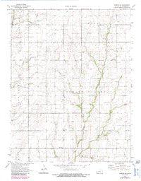 Canton SW Kansas Historical topographic map, 1:24000 scale, 7.5 X 7.5 Minute, Year 1971