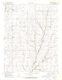 Canton SW Kansas Historical topographic map, 1:24000 scale, 7.5 X 7.5 Minute, Year 1971