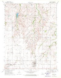 Canton Kansas Historical topographic map, 1:24000 scale, 7.5 X 7.5 Minute, Year 1971