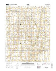 Canton SW Kansas Current topographic map, 1:24000 scale, 7.5 X 7.5 Minute, Year 2015
