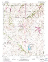 Carbondale Kansas Historical topographic map, 1:24000 scale, 7.5 X 7.5 Minute, Year 1955