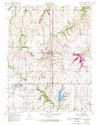 Carbondale Kansas Historical topographic map, 1:24000 scale, 7.5 X 7.5 Minute, Year 1955