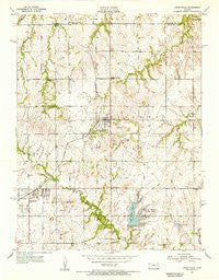 Carbondale Kansas Historical topographic map, 1:24000 scale, 7.5 X 7.5 Minute, Year 1955