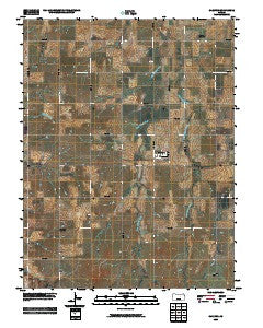 Carlton Kansas Historical topographic map, 1:24000 scale, 7.5 X 7.5 Minute, Year 2009