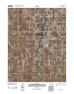 Carlton Kansas Historical topographic map, 1:24000 scale, 7.5 X 7.5 Minute, Year 2012