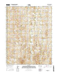 Carlton Kansas Current topographic map, 1:24000 scale, 7.5 X 7.5 Minute, Year 2015