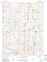 Carlton Kansas Historical topographic map, 1:24000 scale, 7.5 X 7.5 Minute, Year 1964