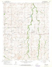 Carlton Kansas Historical topographic map, 1:24000 scale, 7.5 X 7.5 Minute, Year 1964