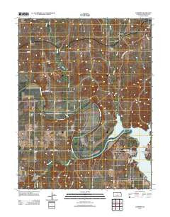 Carneiro Kansas Historical topographic map, 1:24000 scale, 7.5 X 7.5 Minute, Year 2012