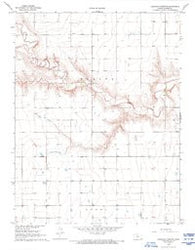 Carwood Cemetery Kansas Historical topographic map, 1:24000 scale, 7.5 X 7.5 Minute, Year 1968