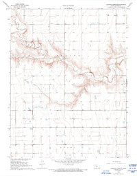 Carwood Cemetery Kansas Historical topographic map, 1:24000 scale, 7.5 X 7.5 Minute, Year 1968