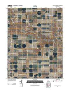 Carwood Cemetery Kansas Historical topographic map, 1:24000 scale, 7.5 X 7.5 Minute, Year 2012