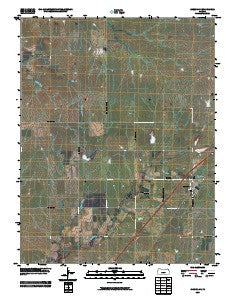 Cassoday Kansas Historical topographic map, 1:24000 scale, 7.5 X 7.5 Minute, Year 2009
