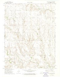 Castle Rock NW Kansas Historical topographic map, 1:24000 scale, 7.5 X 7.5 Minute, Year 1972