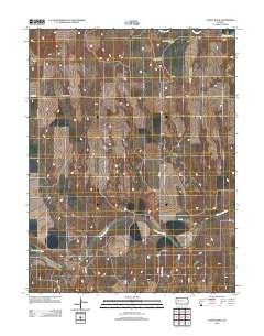 Castle Rock Kansas Historical topographic map, 1:24000 scale, 7.5 X 7.5 Minute, Year 2012