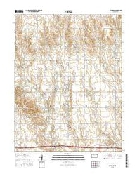 Catharine Kansas Current topographic map, 1:24000 scale, 7.5 X 7.5 Minute, Year 2015