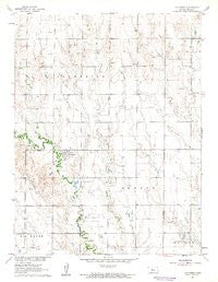 Catharine Kansas Historical topographic map, 1:24000 scale, 7.5 X 7.5 Minute, Year 1961
