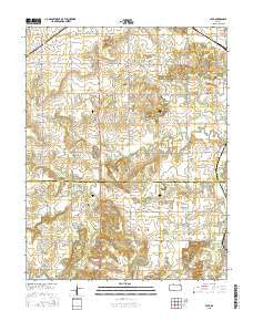 Cato Kansas Current topographic map, 1:24000 scale, 7.5 X 7.5 Minute, Year 2015