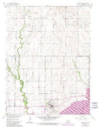 Cawker City Kansas Historical topographic map, 1:24000 scale, 7.5 X 7.5 Minute, Year 1962