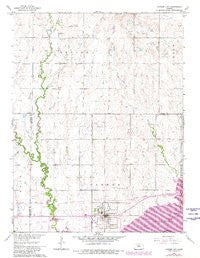 Cawker City Kansas Historical topographic map, 1:24000 scale, 7.5 X 7.5 Minute, Year 1962