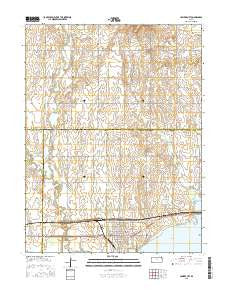 Cawker City Kansas Current topographic map, 1:24000 scale, 7.5 X 7.5 Minute, Year 2015
