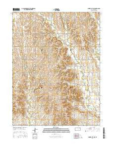 Cawker City NW Kansas Current topographic map, 1:24000 scale, 7.5 X 7.5 Minute, Year 2015