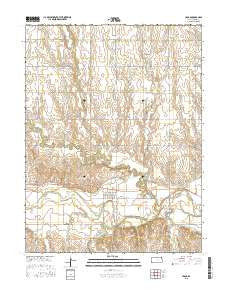 Cedar Kansas Current topographic map, 1:24000 scale, 7.5 X 7.5 Minute, Year 2015