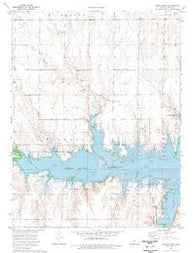 Cedar Bluff Kansas Historical topographic map, 1:24000 scale, 7.5 X 7.5 Minute, Year 1974