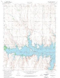 Cedar Bluff Kansas Historical topographic map, 1:24000 scale, 7.5 X 7.5 Minute, Year 1974